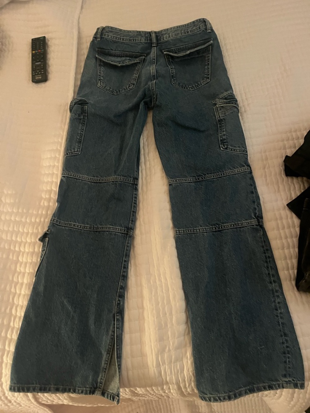 Zara Light Blue Distressed Denim Jeans - Picture 4 of 4